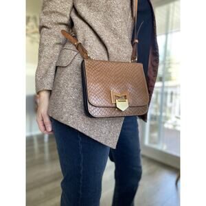 TREESJE Leather Crossbody Black Bag designed to be timeless and sophisticated